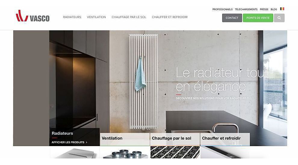 Nouveaux sites web pour Vasco et Vasco Group