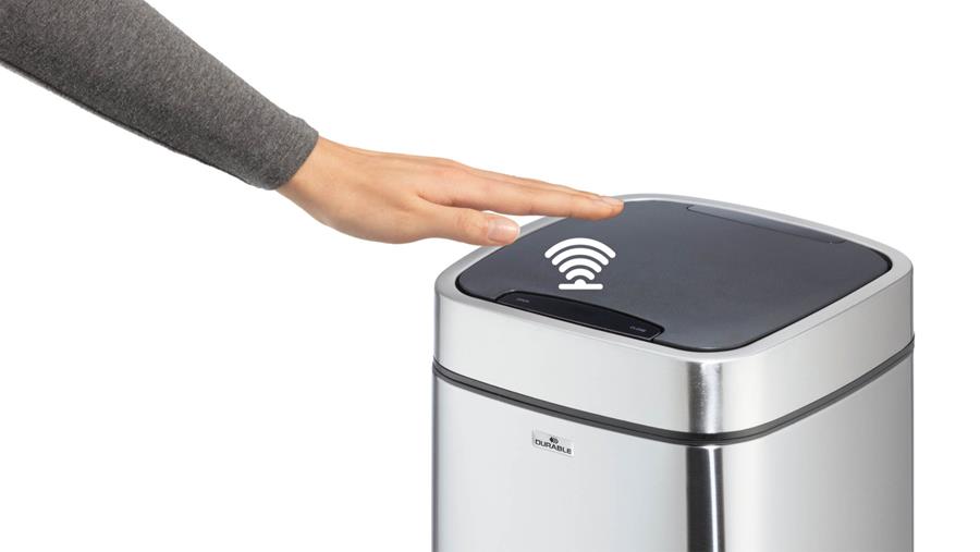 Durable - Poubelle avec capteur NO TOUCH