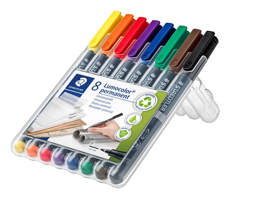 STAEDTLER kiest voor gerecycleerd plastic voor Lumocolor producten