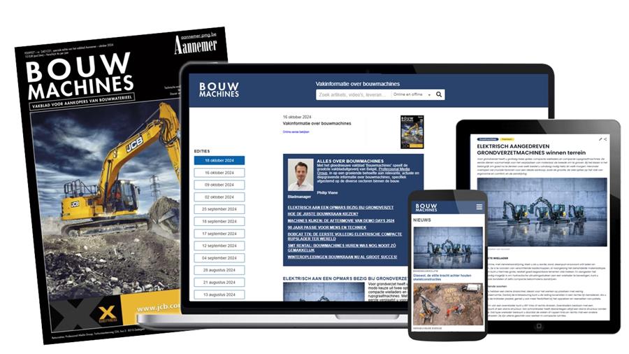 Professional Media Group lanceert nieuw vakblad 'Bouwmachines'